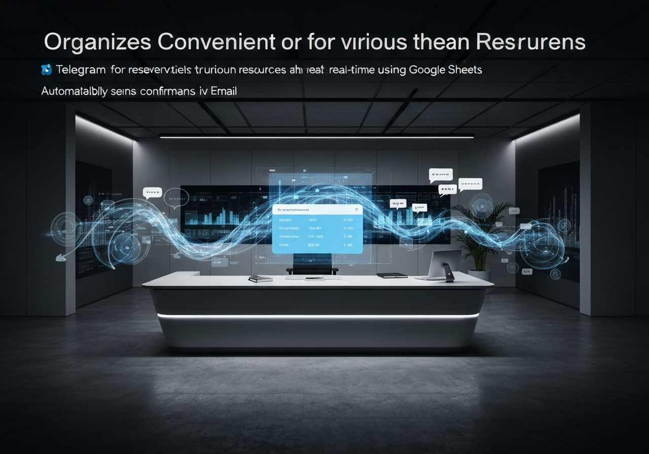 ИИ агент: Онлайн-бронирование ресурсов с подтверждением в Telegram и email