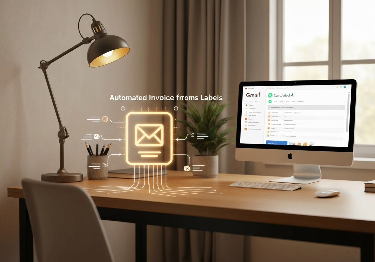 ИИ агент: Автоматическое создание счетов по меткам Gmail с интеграцией QuickBooks