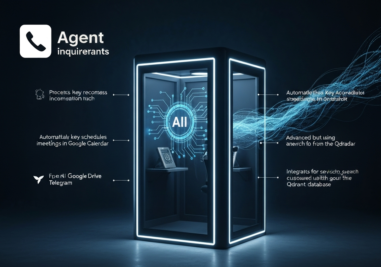 ИИ агент: Запись звонков и ответы на вопросы с интеграцией Google Calendar