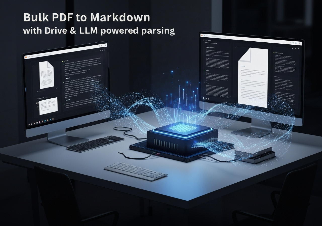 ИИ агент: Массовое преобразование PDF в структурированный Markdown