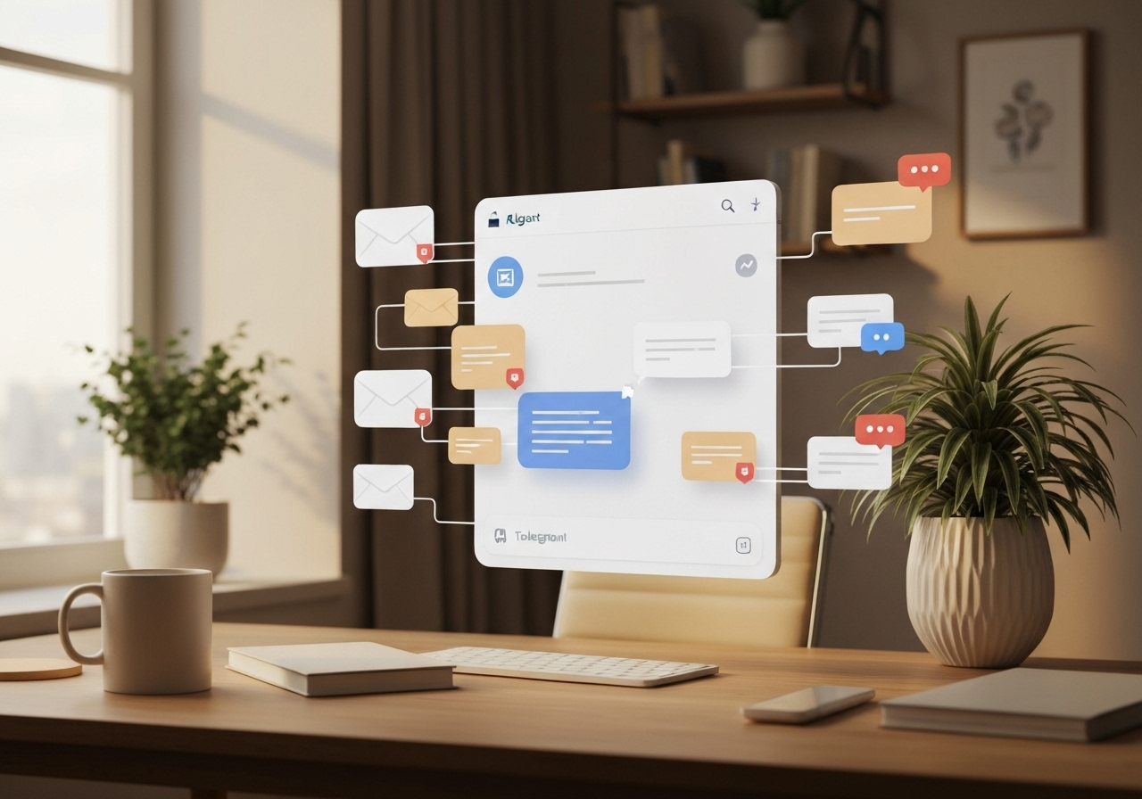 Поиск и анализ истории email через Telegram на базе ИИ