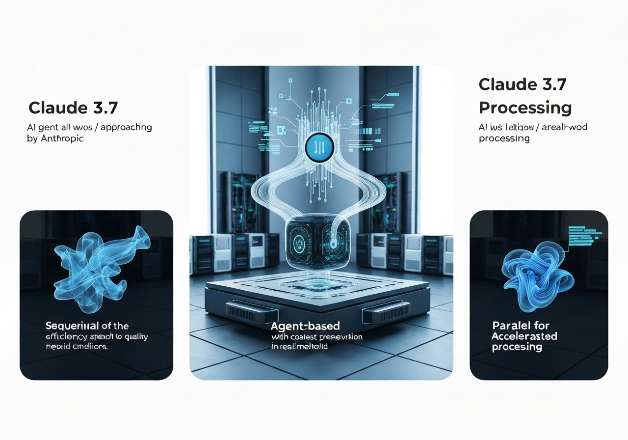 ИИ агент: Сравнение последовательной, агентной и параллельной обработки запросов ИИ