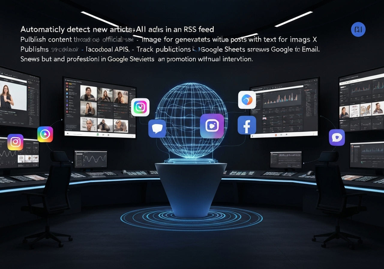 ИИ агент: Автоматическое продвижение блогов в Instagram, Facebook и X