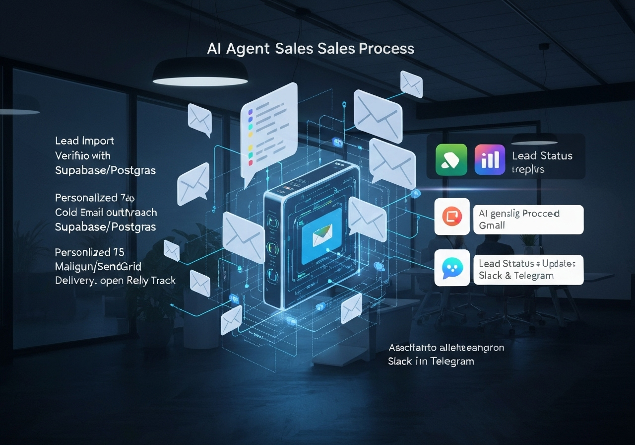 ИИ агент: Полный B2B цикл от поиска лидов до AI-ответов в Gmail