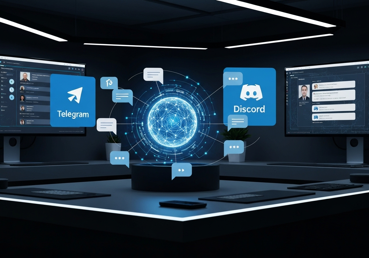 ИИ агент: Многофункциональное взаимодействие с клиентами через Telegram и Discord