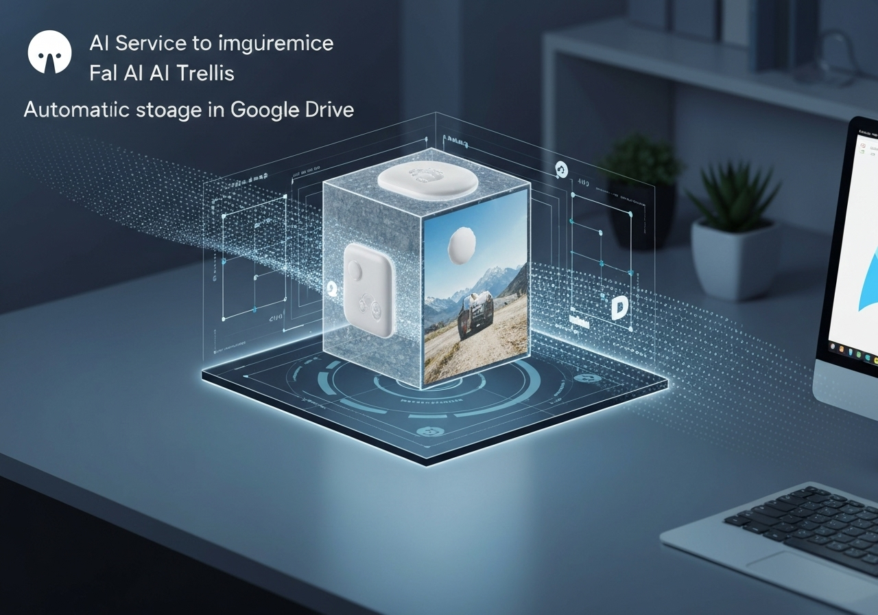 ИИ агент: Преобразование 2D изображений в 3D модели с сохранением в Google Диск