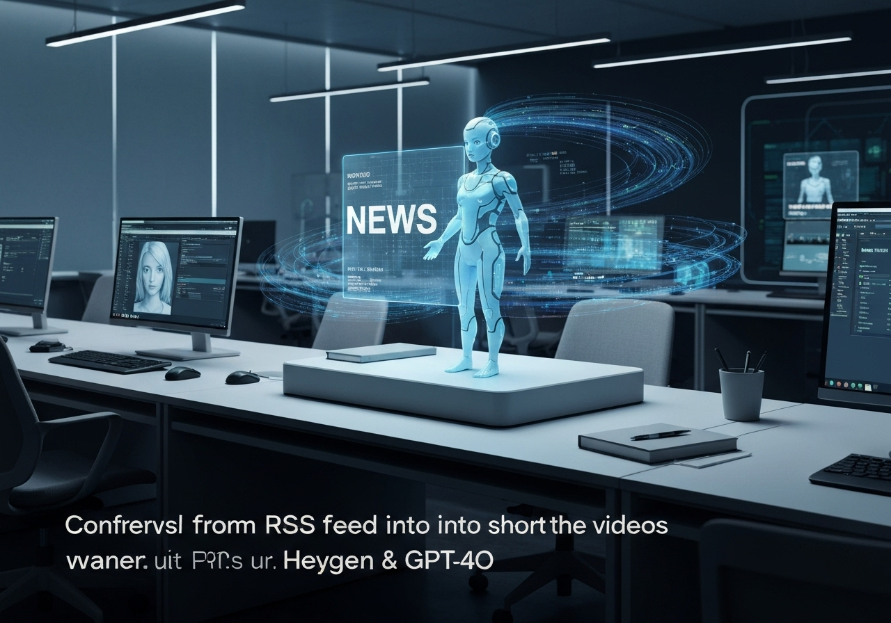 ИИ агент: Создание видео с аватаром из новостей RSS с помощью ИИ