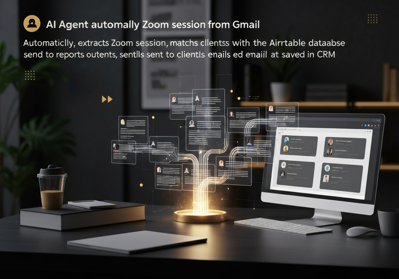 ИИ агент: Формирование и отправка отчетов по клиентским сессиям из Zoom