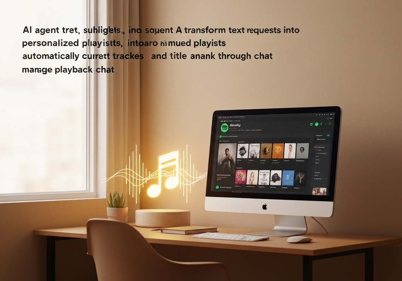 ИИ агент: Создание плейлистов и управление Spotify через чат