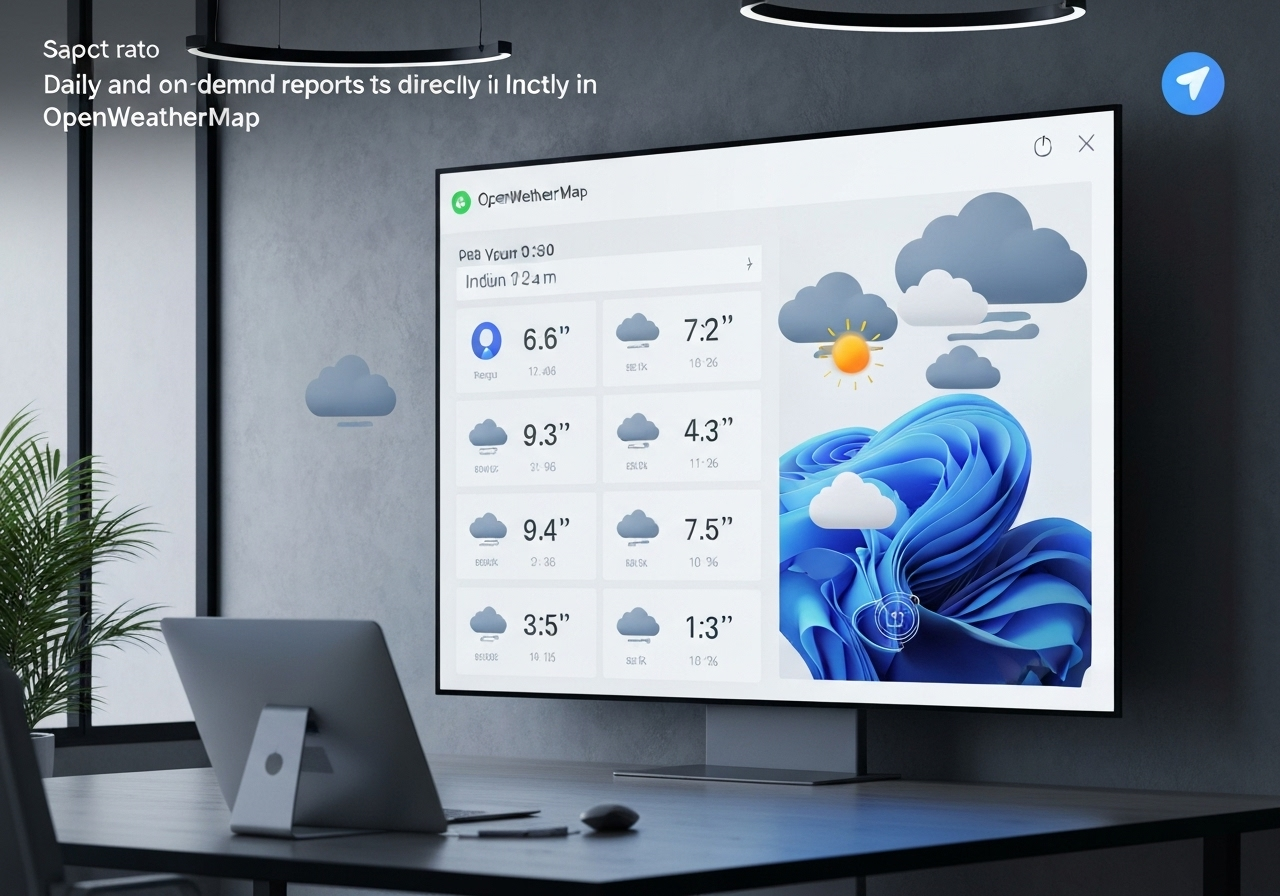 ИИ агент: Ежедневные и по запросу прогнозы погоды в Telegram