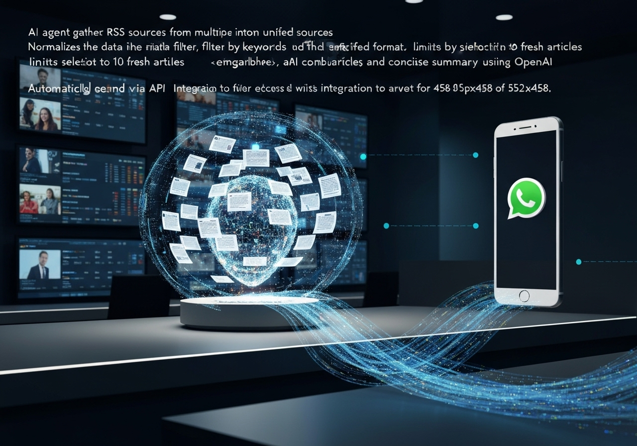 ИИ агент: Ежедневное резюмирование новостей и отправка в WhatsApp