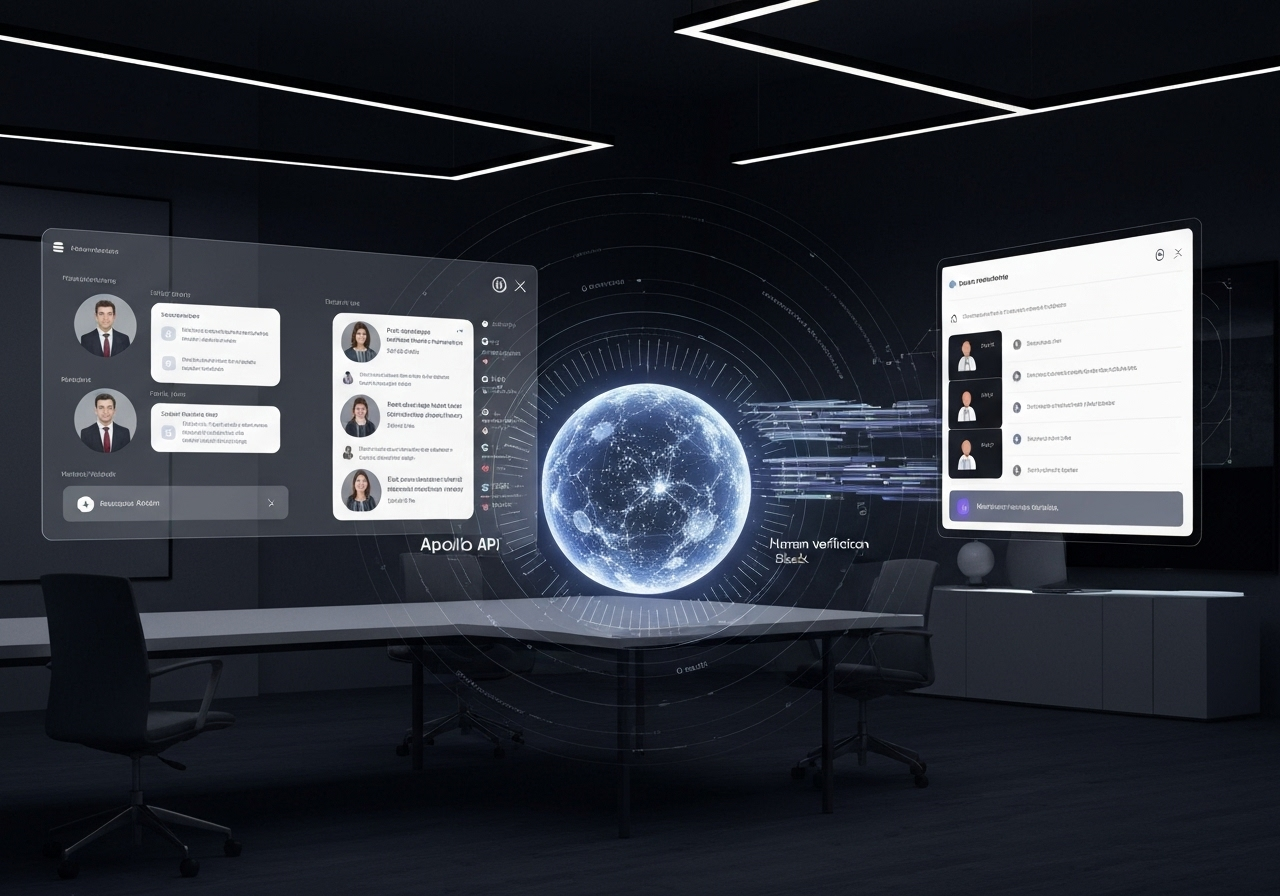 ИИ агент: Поиск и обогащение контактов ключевых лиц с проверкой данных