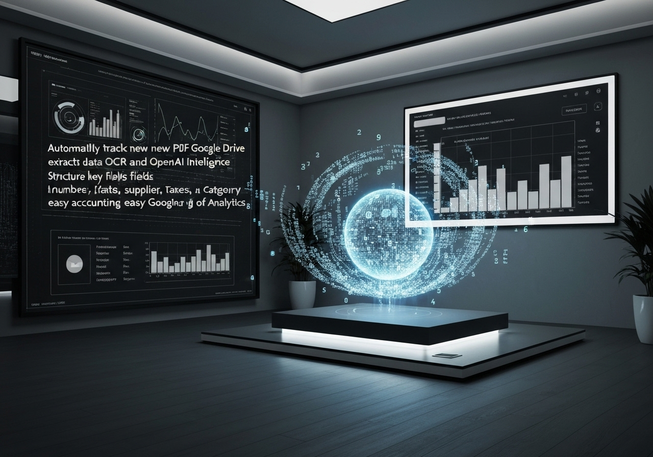 ИИ агент: Автоматическое распознавание и учет данных из PDF-счетов