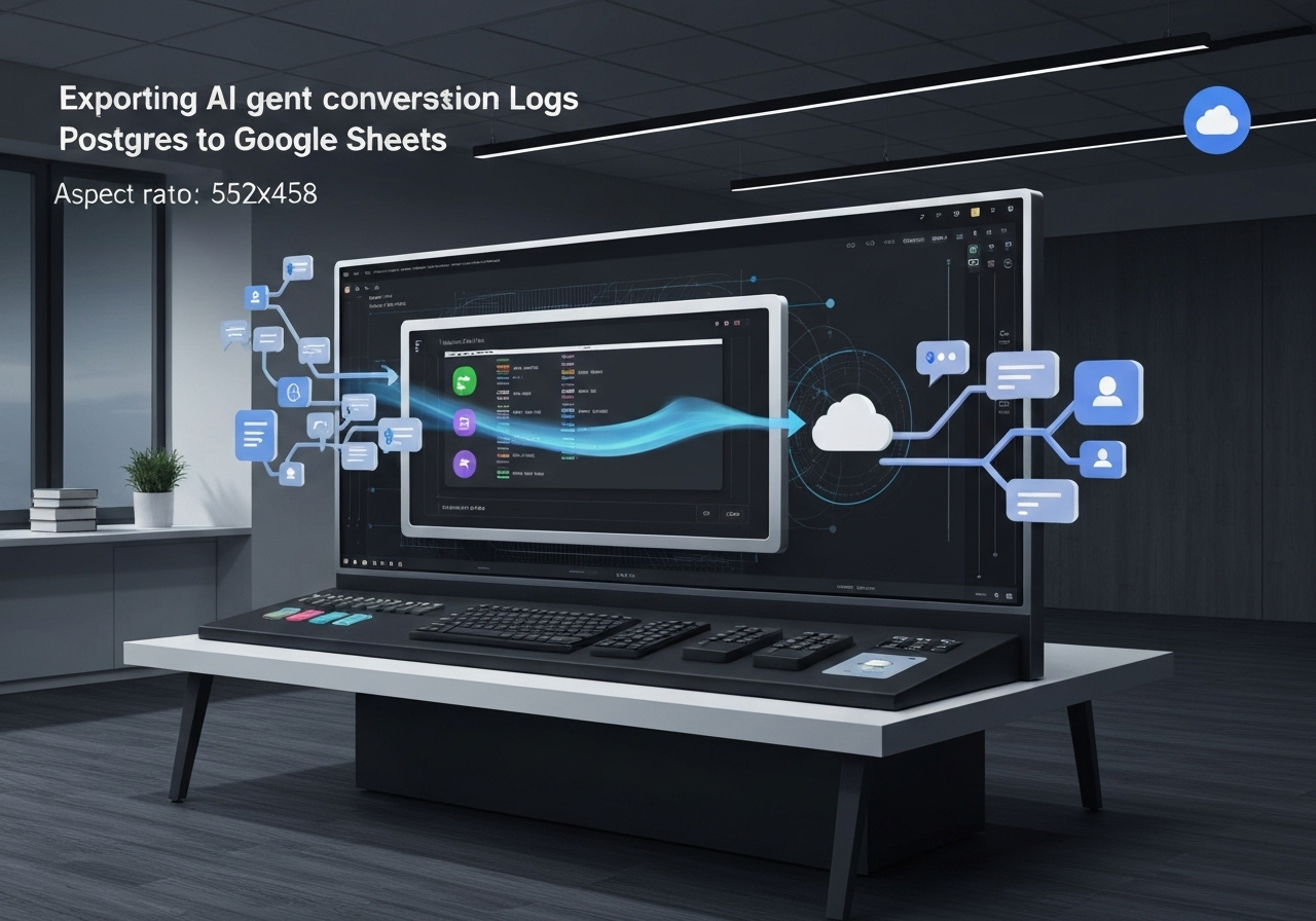 ИИ агент: Экспортирует логи диалогов из Postgres в Google Sheets