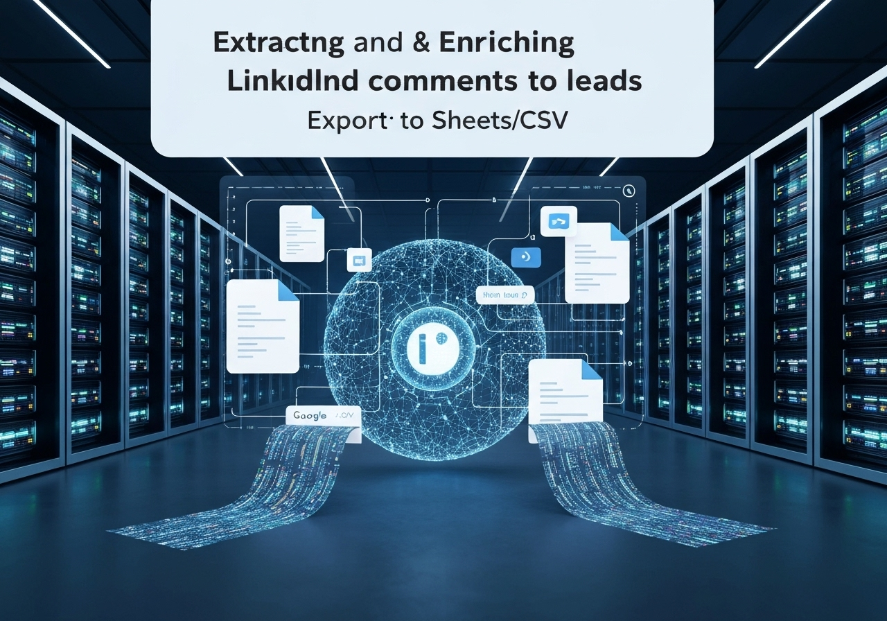 ИИ агент: Сбор и обогащение лидов из комментариев LinkedIn с экспортом в Google Sheets/CSV