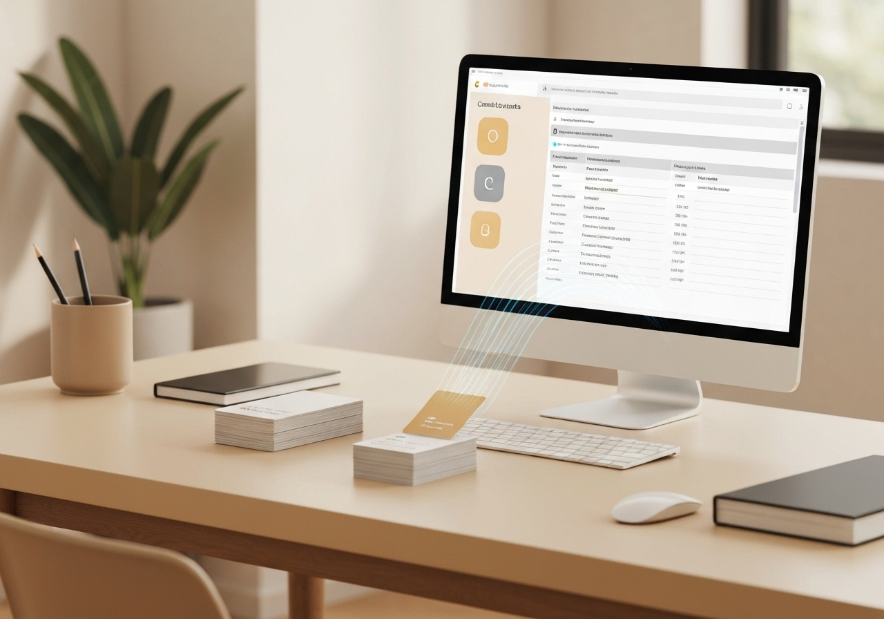 ИИ агент: Извлечение контактов с визиток в Google Таблицы