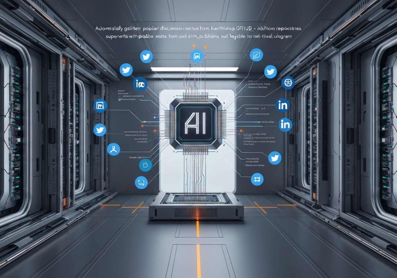 ИИ агент: Автоматический подбор и публикация трендовых GitHub обсуждений в соцсетях
