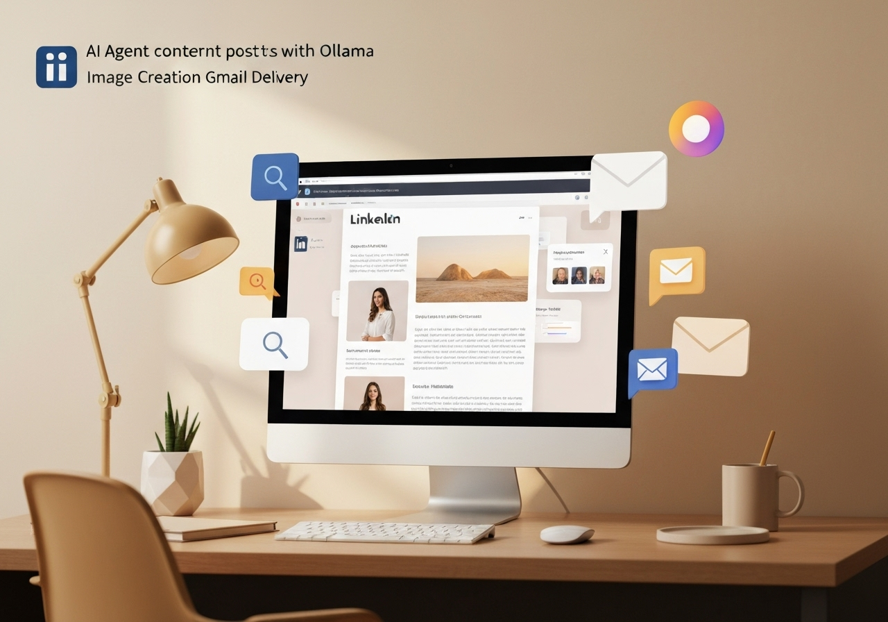 ИИ агент: Создание профессиональных LinkedIn постов с изображениями и отправкой на почту