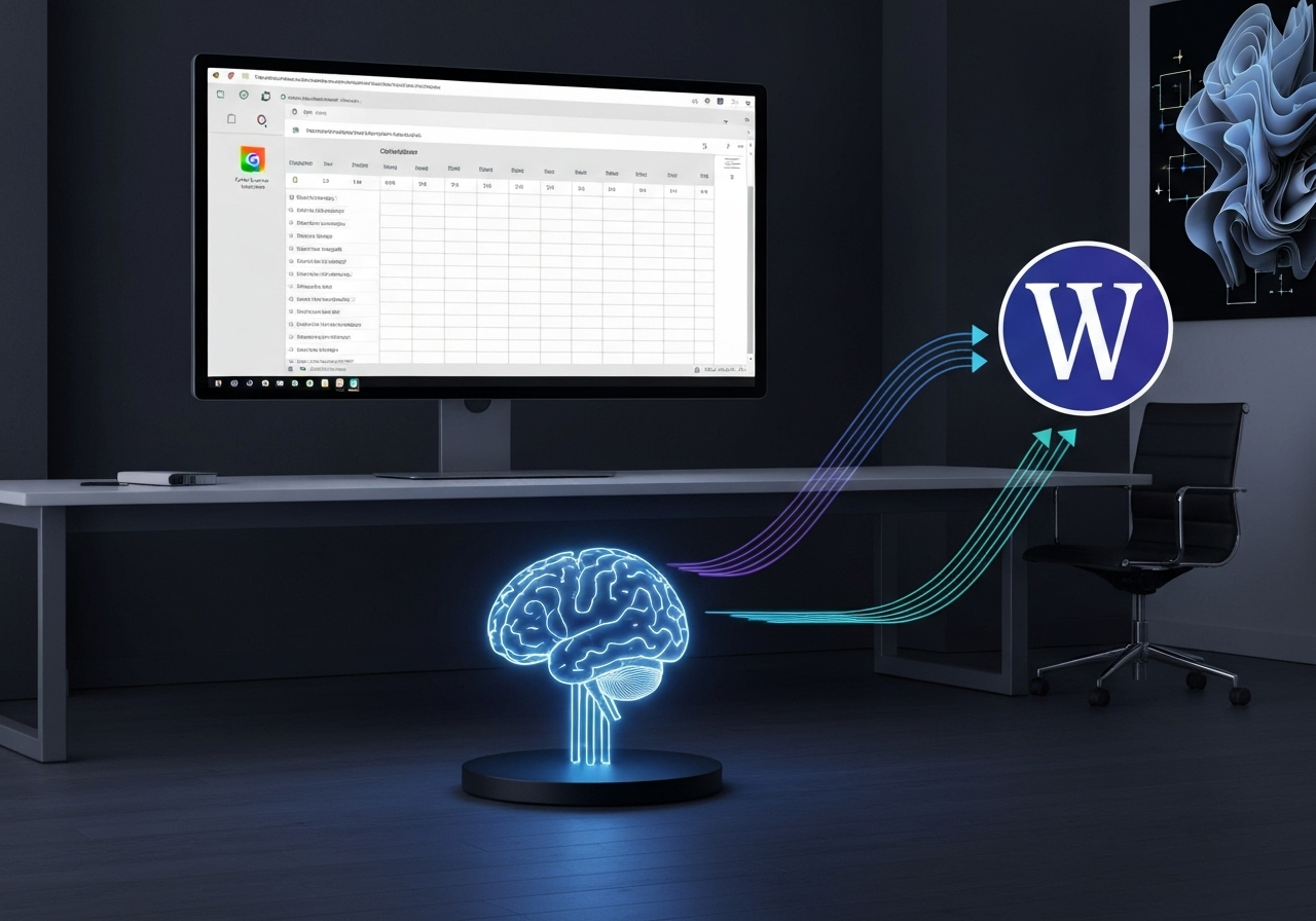 ИИ агент: Генерация доступных описаний изображений для WordPress из Google Sheets