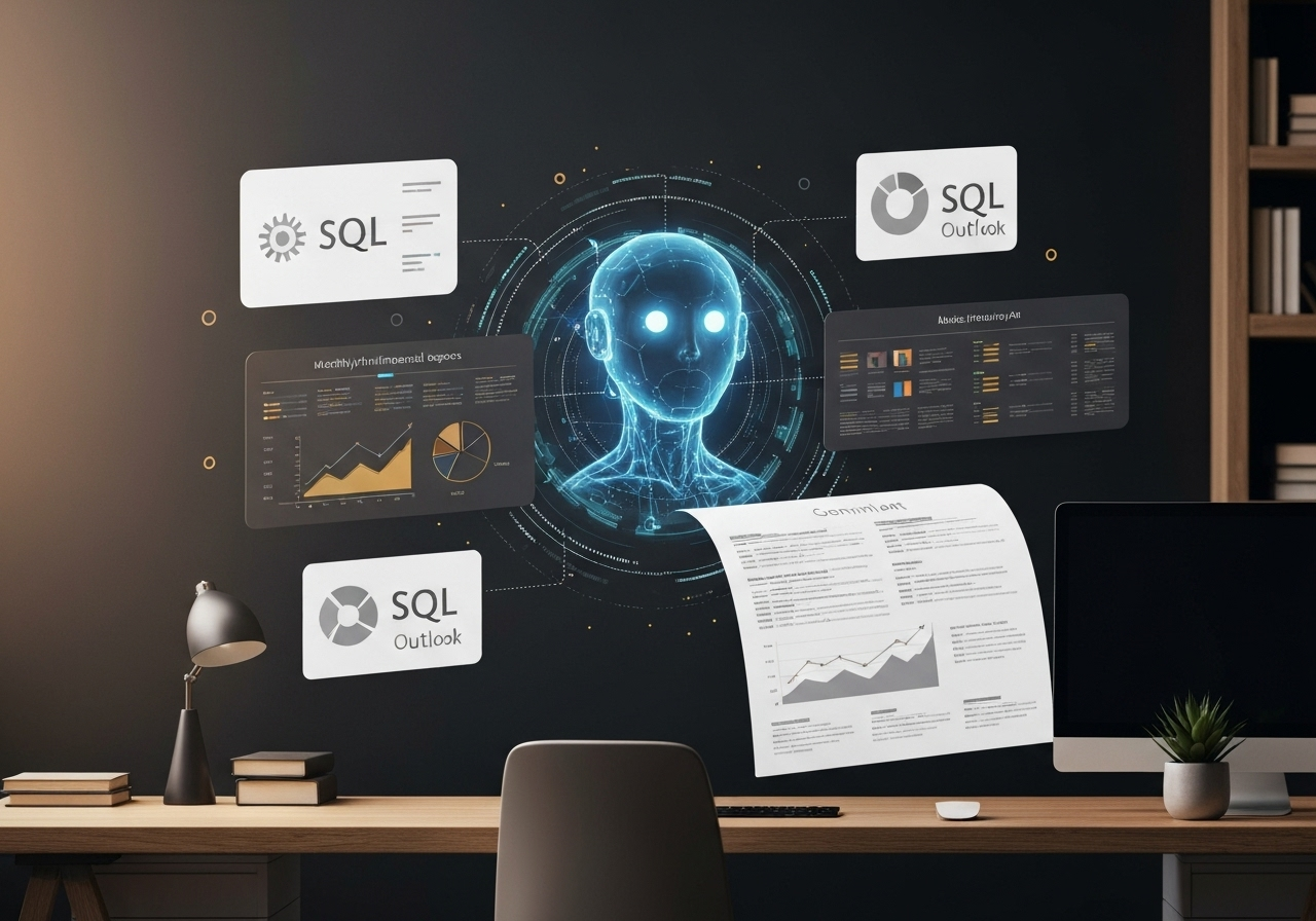 ИИ агент: Ежемесячная генерация финансовых отчетов с анализом и доставкой по email