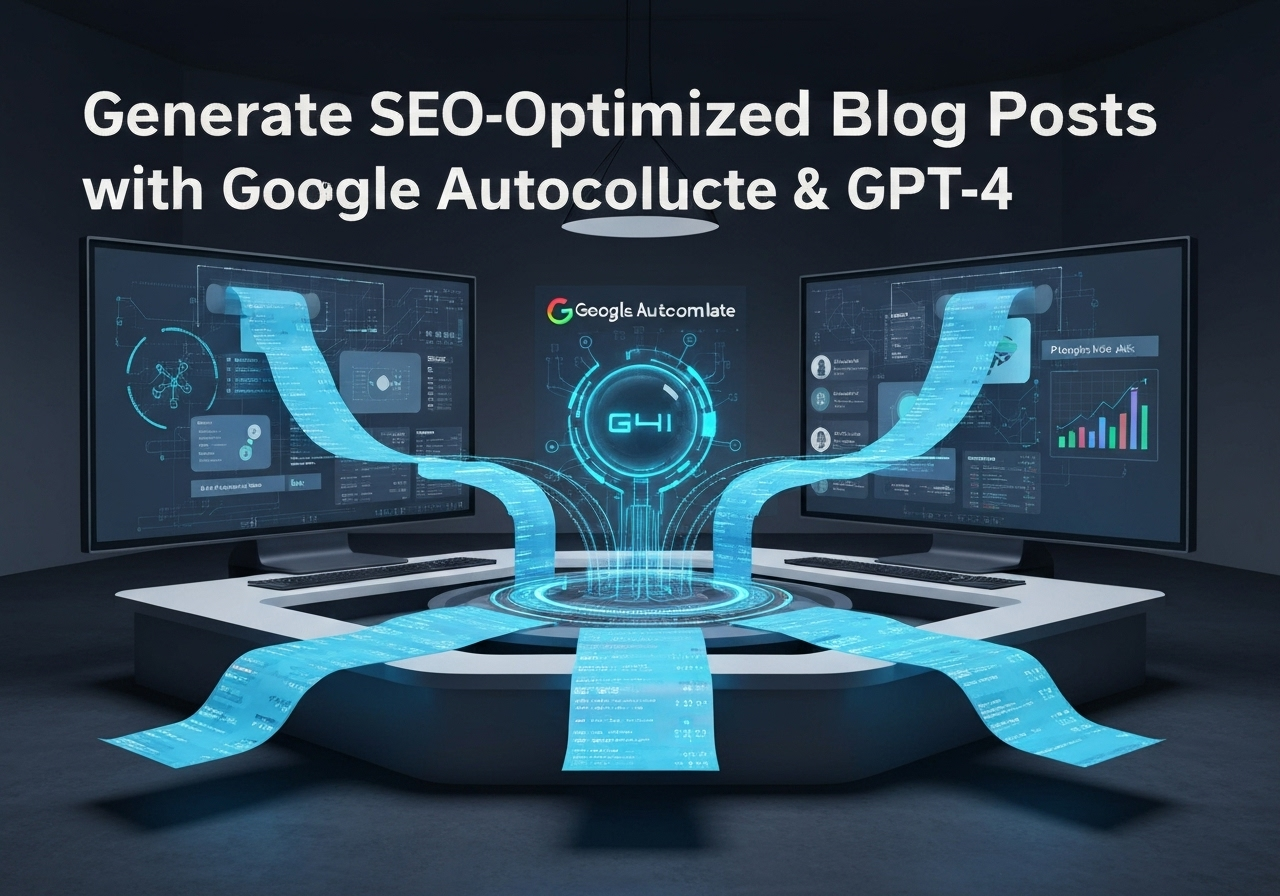 ИИ агент: Создание SEO-оптимизированных блогов на основе Google Autocomplete и GPT-4