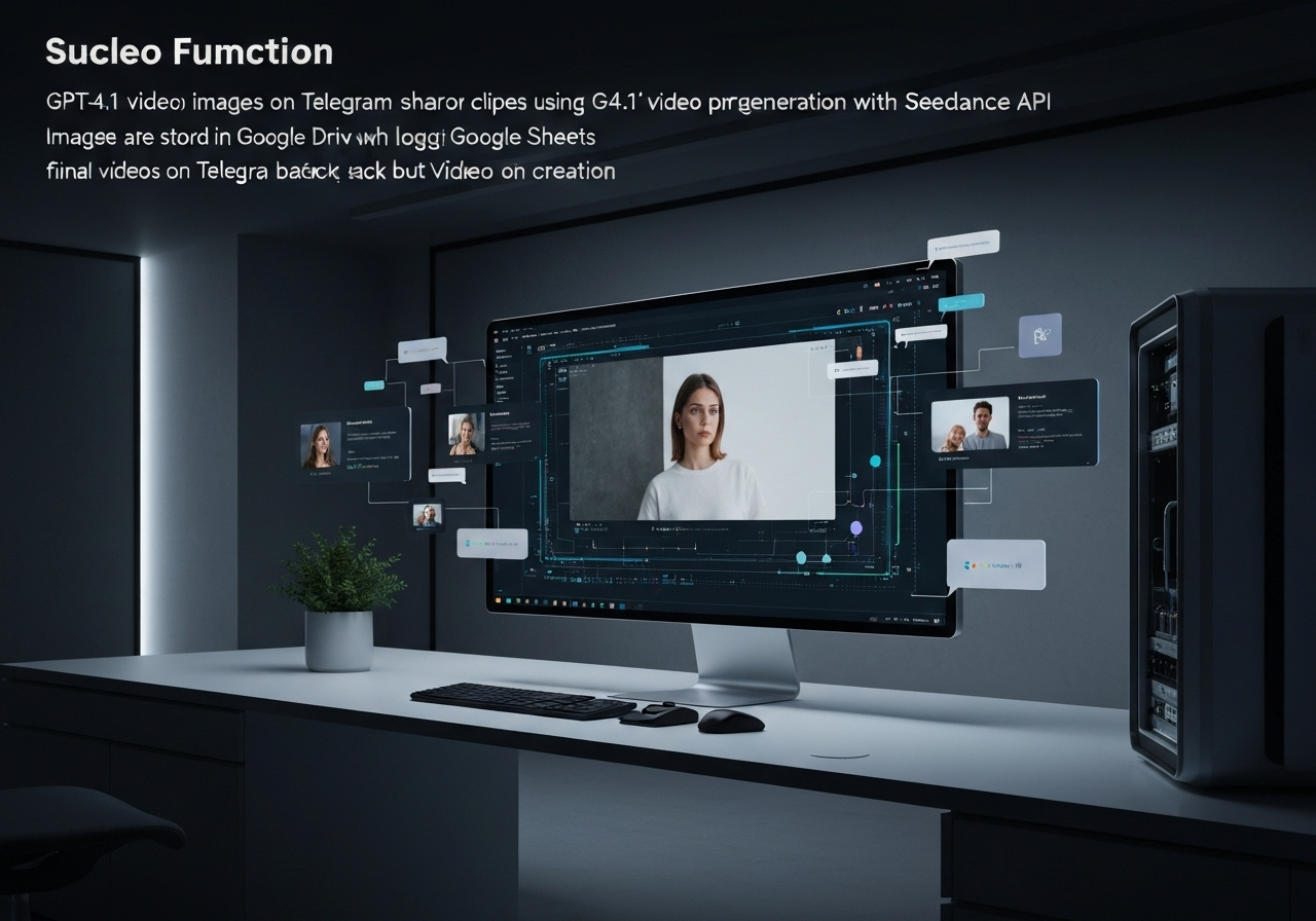 ИИ агент: Преобразование изображений в видео через Telegram с поддержкой GPT-4.1 и Seedance