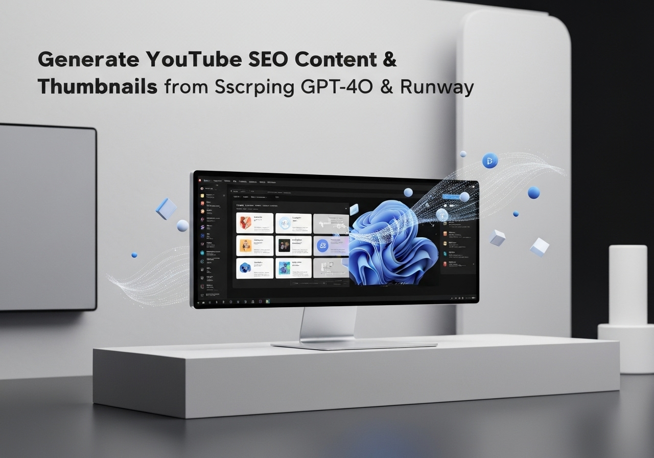 ИИ агент: Генерация SEO-контента и миниатюр для YouTube из сценариев видео