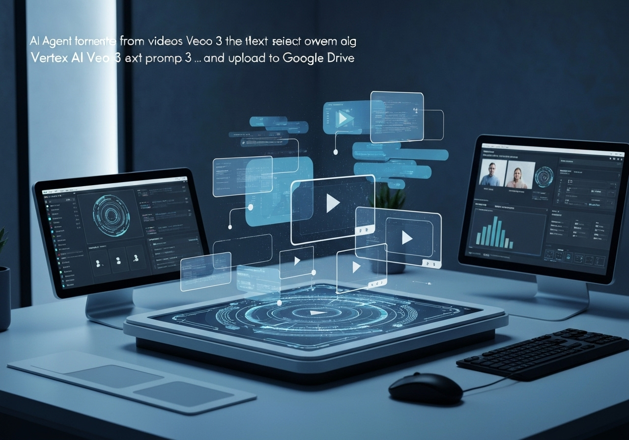 ИИ агент: Создание видео по текстовому запросу с загрузкой в Google Диск