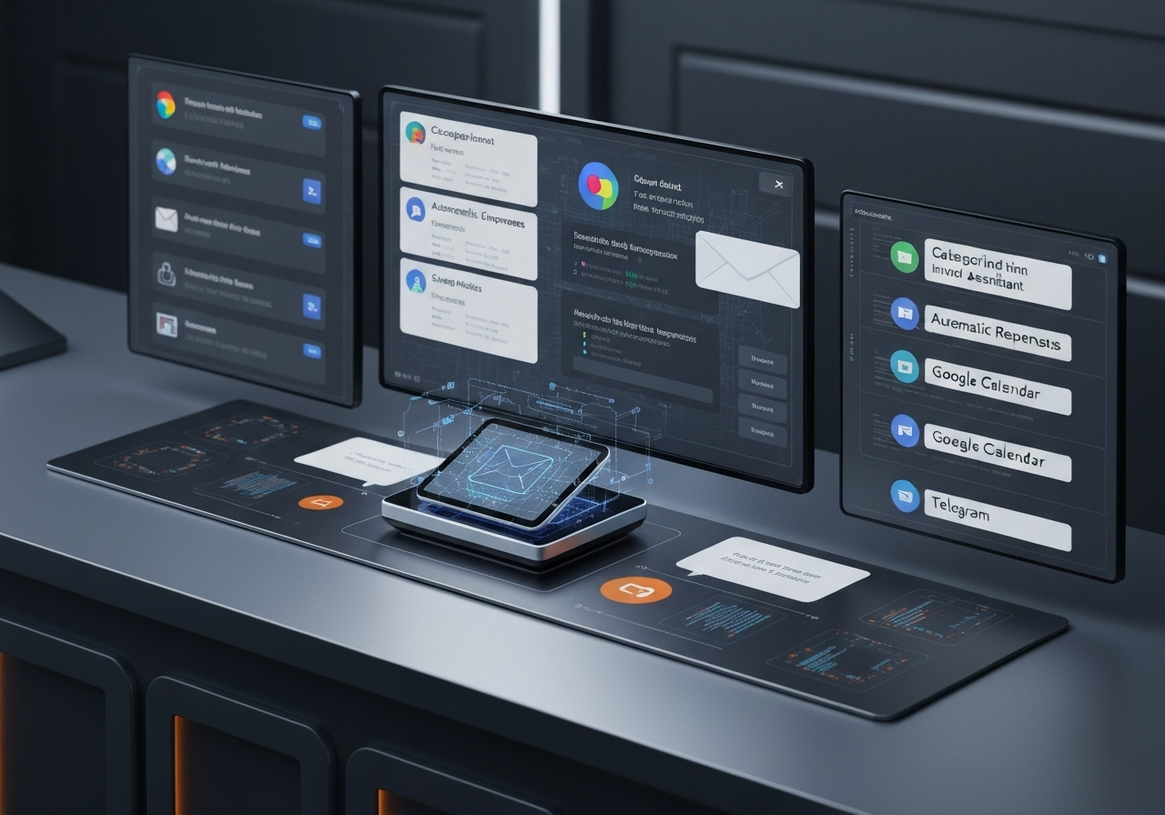 ИИ агент: Управление входящими письмами с ответами и уведомлениями
