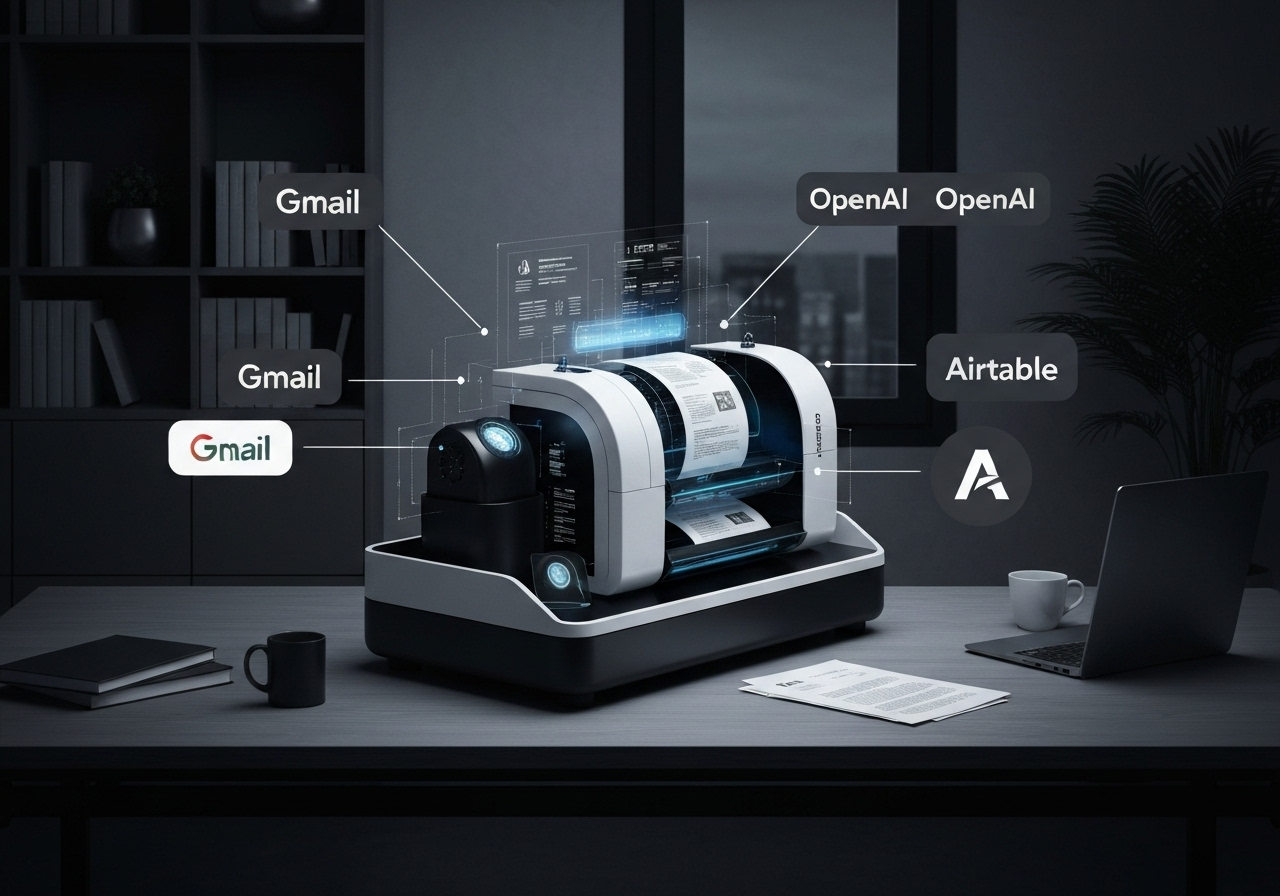 ИИ агент: Автоматическая обработка счетов с распознаванием и учётом в Airtable