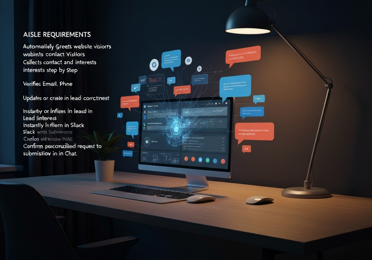 ИИ агент: Превращение чата в лиды с мгновенным обновлением Salesforce
