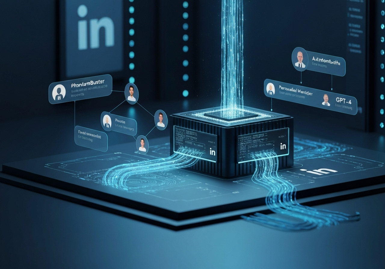 Сбор и структурирование данных LinkedIn с персонализированной рассылкой