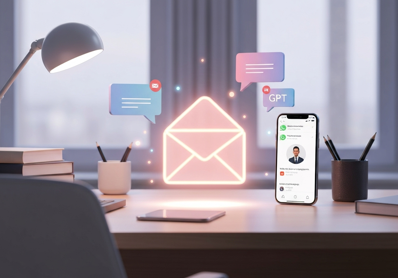 ИИ агент: Управление электронной почтой через WhatsApp с голосовым вводом и ИИ