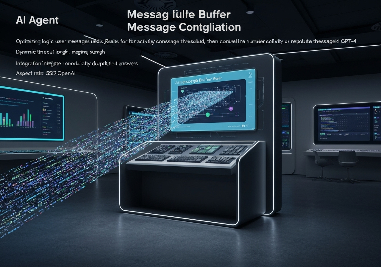ИИ агент: Консолидация сообщений с буферизацией и GPT-4 для поддержки