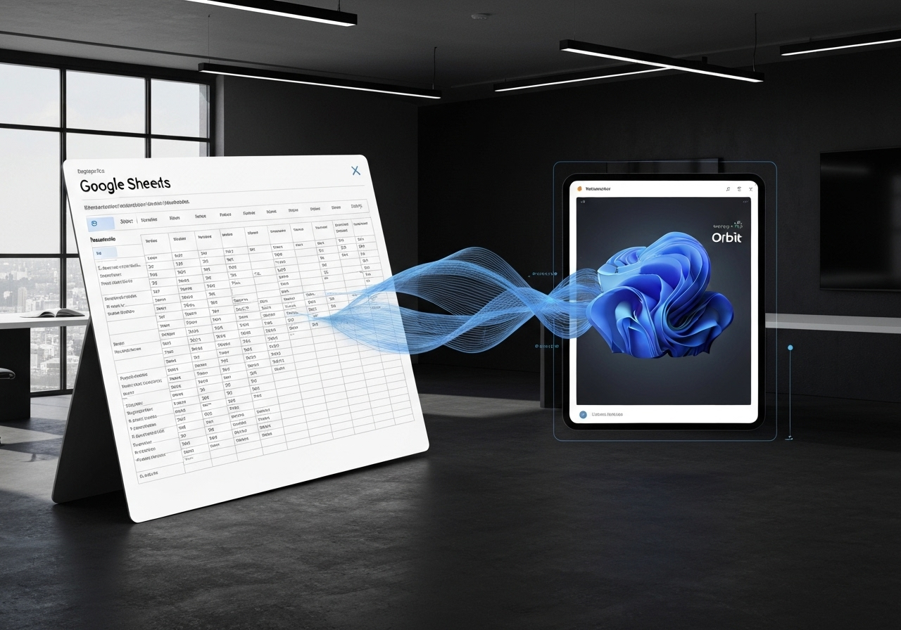 ИИ агент: Перенос метрик из Google Sheets в Orbit для анализа сообщества