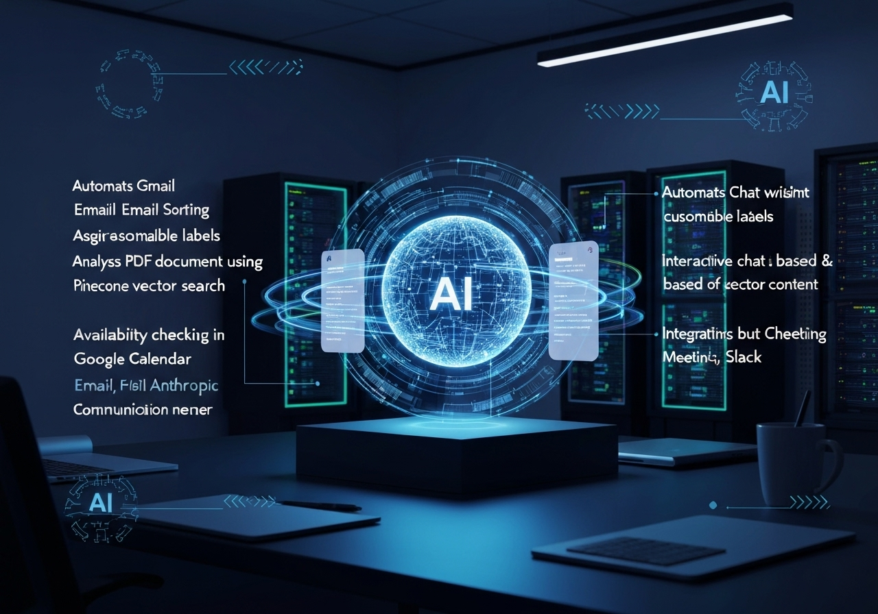 ИИ агент: Автоматическая классификация писем, поиск по документам и запись встреч