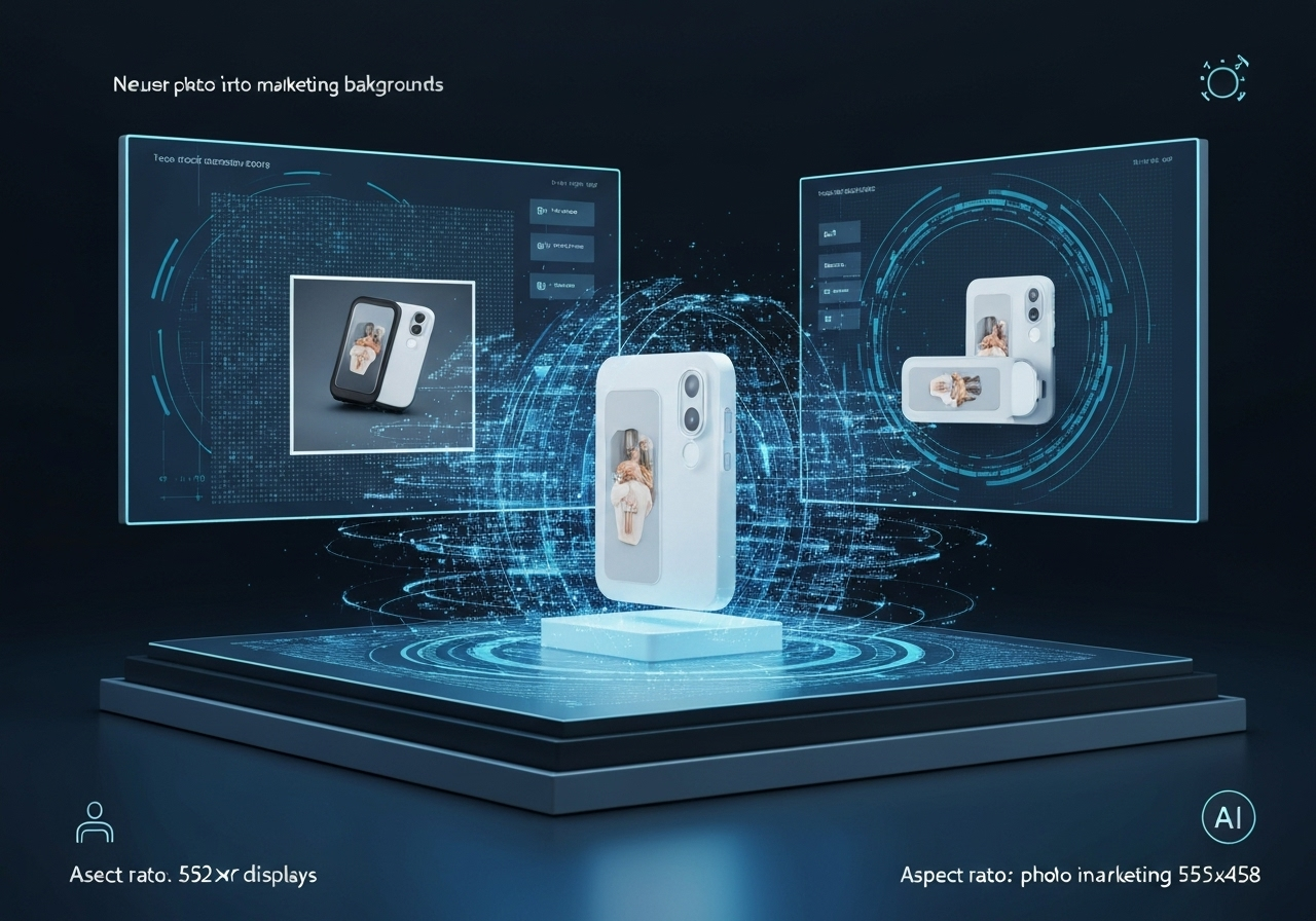 ИИ агент: Готовые маркетинговые визуалы товара на AI‑фонах
