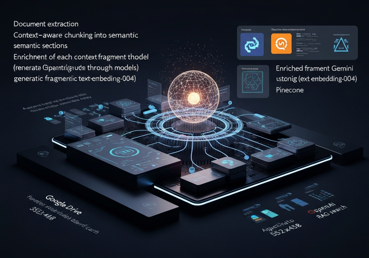 ИИ агент: Контекстная сегментация документов и загрузка в Pinecone