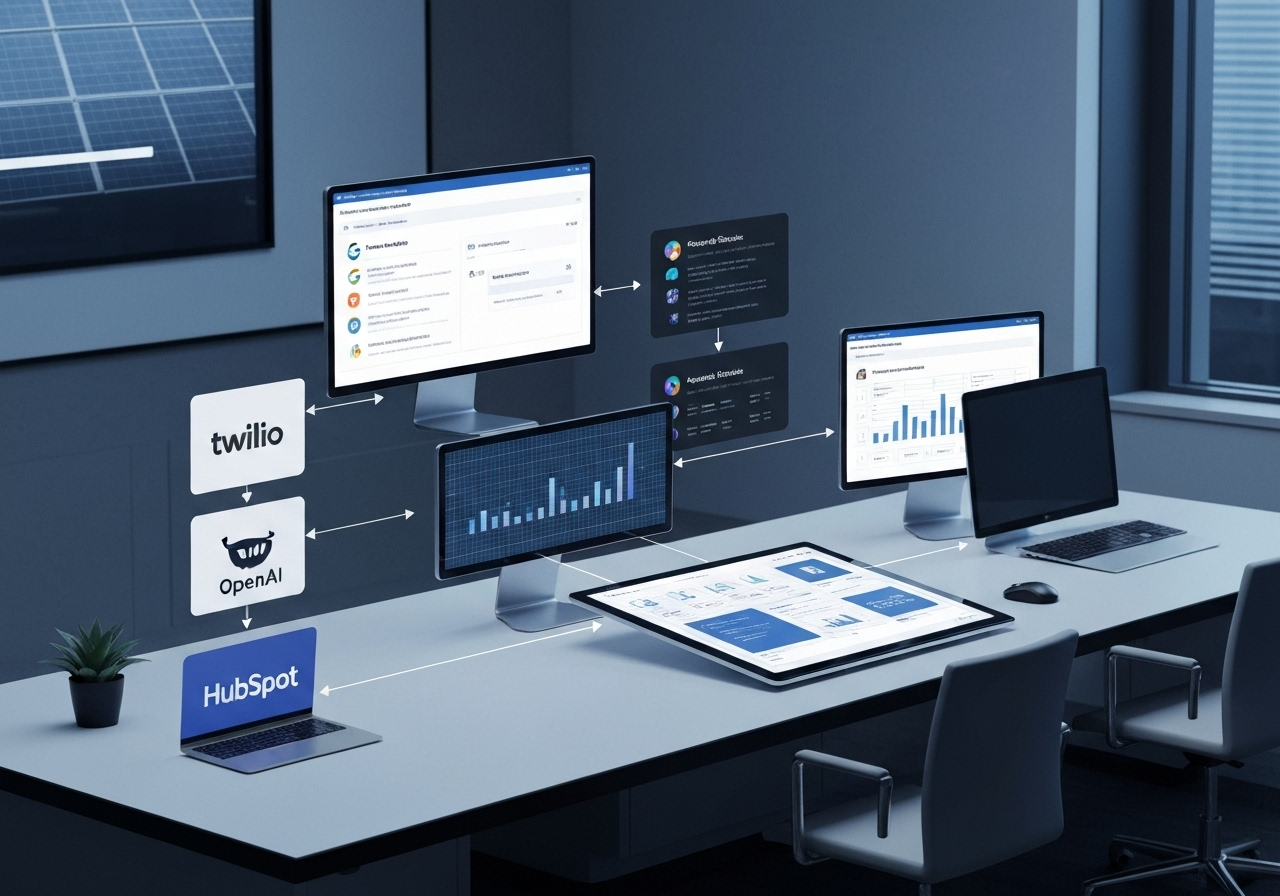 ИИ агент: Реактивация холодных лидов солнечных продаж через SMS и Email