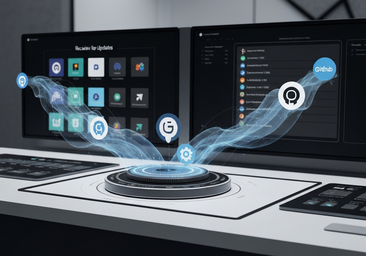 ИИ агент: Получение обновлений репозитория и событий кода