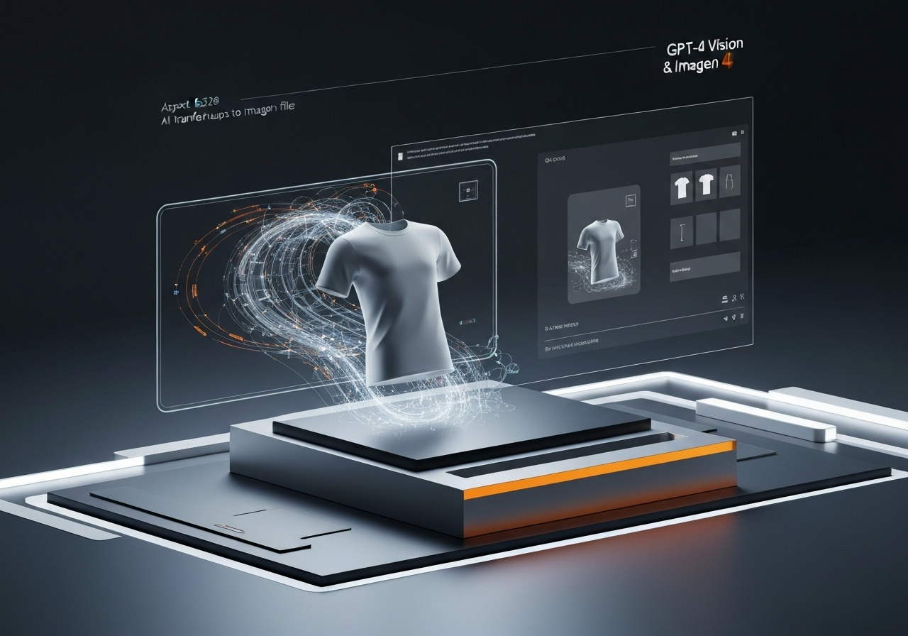 ИИ агент: Преобразует макеты футболок в готовые файлы для печати