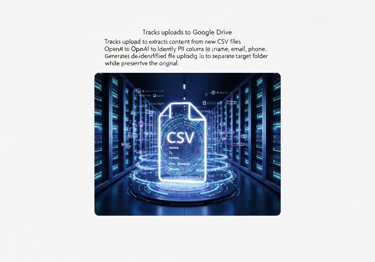 ИИ агент: Удаление персональных данных из CSV и сохранение очищенных файлов