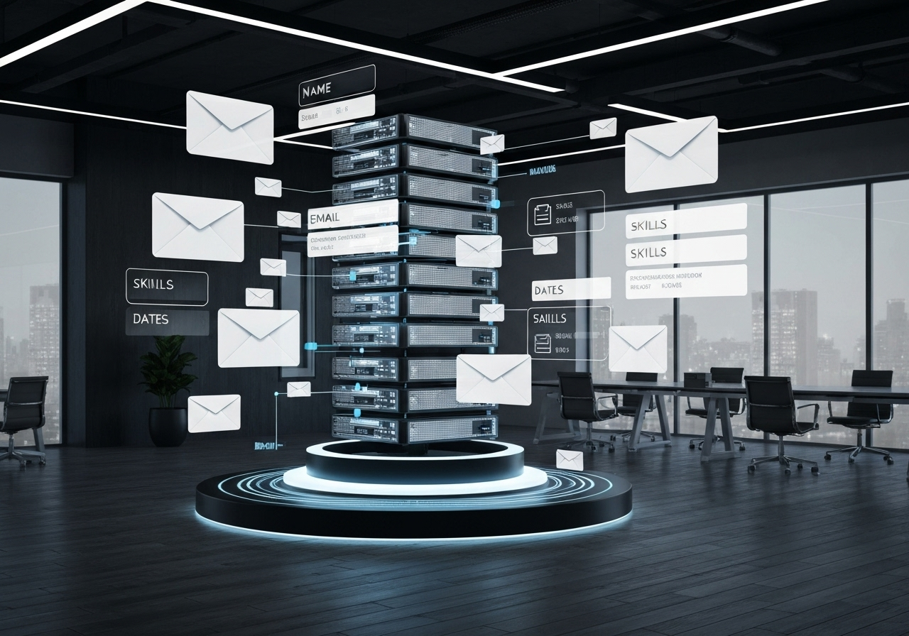 ИИ агент: Сбор и структурирование данных кандидатов из почтовых вложений