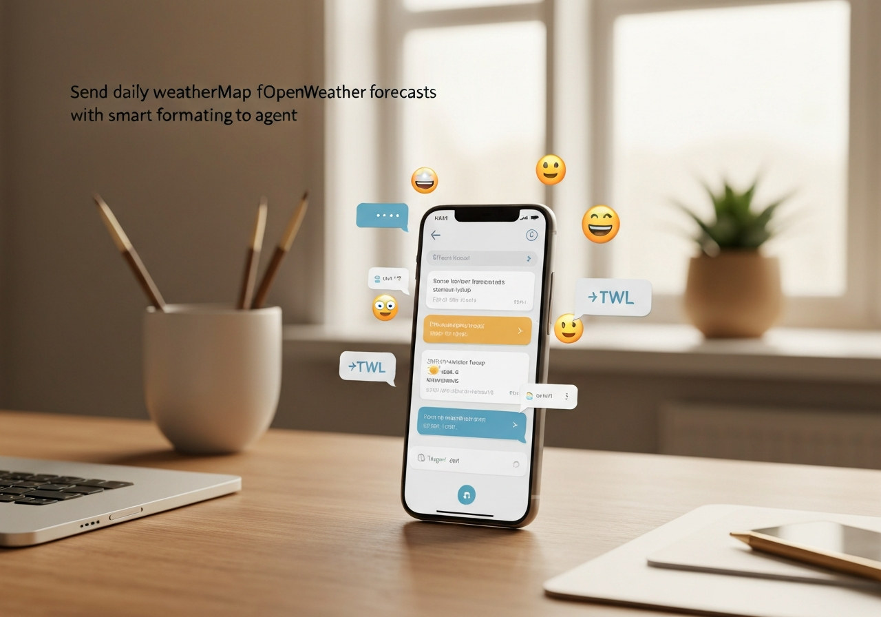 ИИ агент: Ежедневные погодные сводки в Telegram с умным форматированием