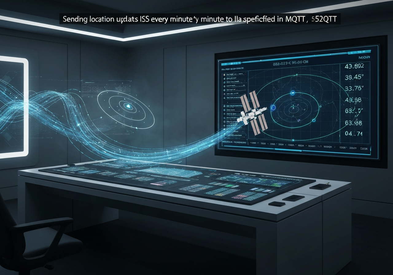 ИИ агент: Публикация позиций МКС в очередь сообщений