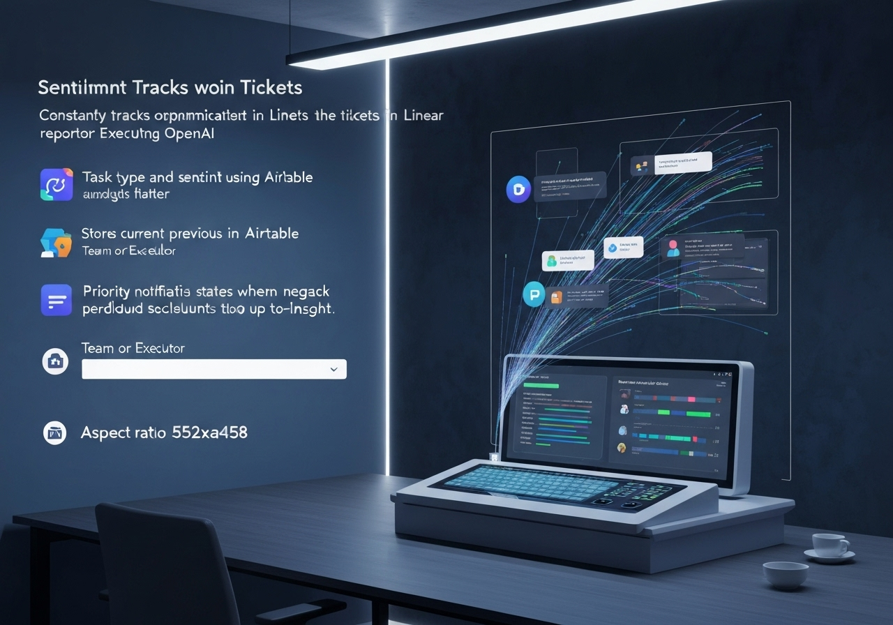 ИИ агент: Мониторинг тональности тикетов и приоритетные оповещения команды