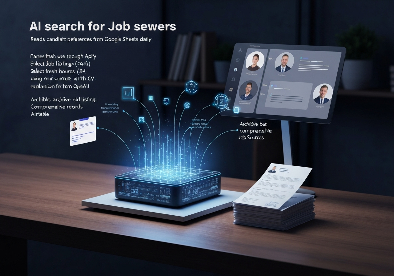 ИИ агент: Ежедневный подбор вакансий и адаптация резюме под отклик