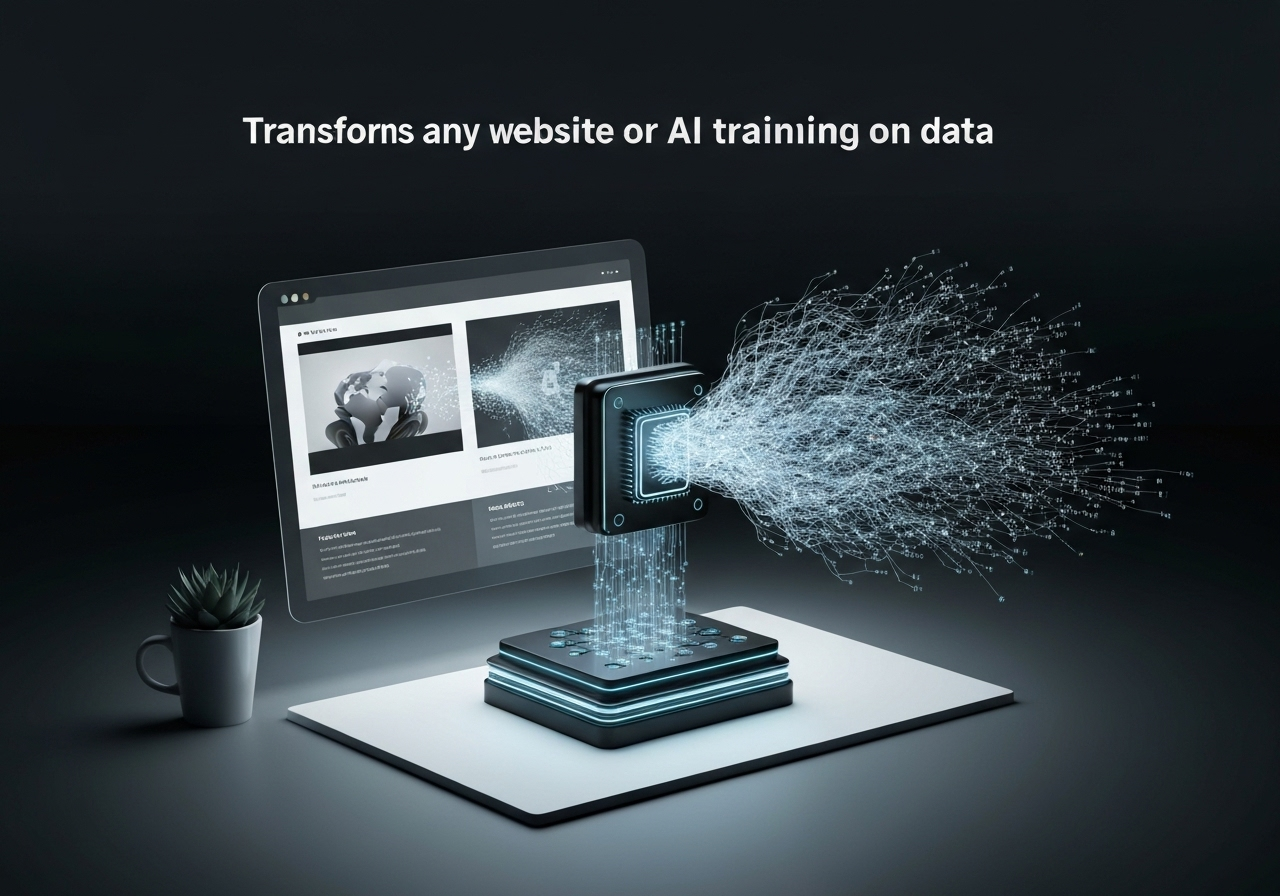 ИИ агент: Преобразует сайты в AI-ready датасеты для чатботов и семантического поиска