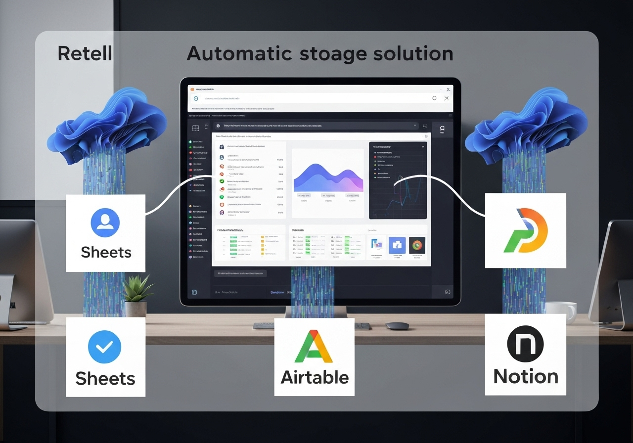 ИИ агент: Сохранение расшифровок звонков Retell в Google Sheets/Airtable/Notion