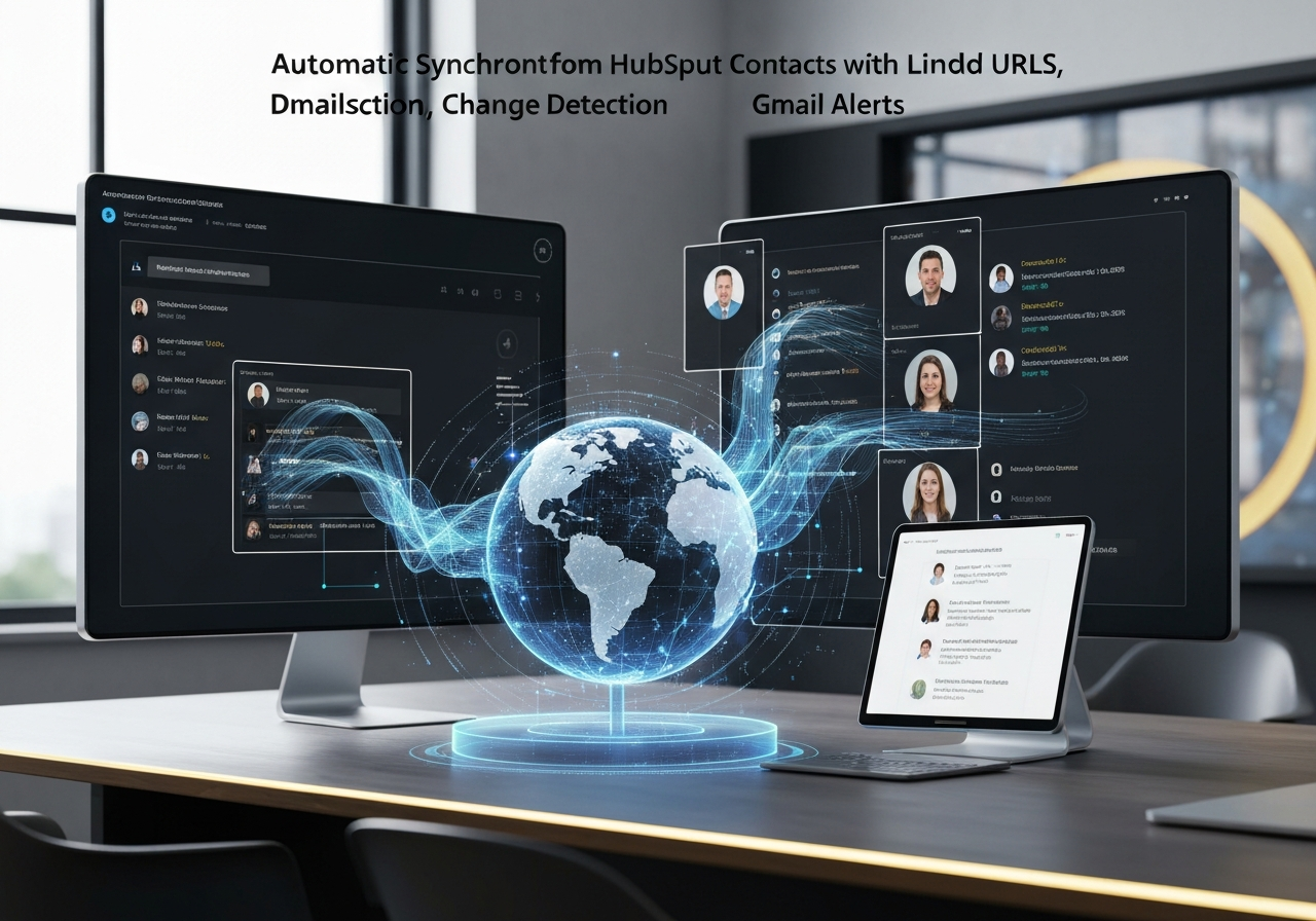 ИИ агент: Синхронизация контактов HubSpot с LinkedIn и оповещения в Gmail